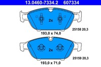Bremsbelagsatz Scheibenbremse ATE 13.0460-7334.2 FüR Audi A8 4G2 A7 4GC C7 A6 D4