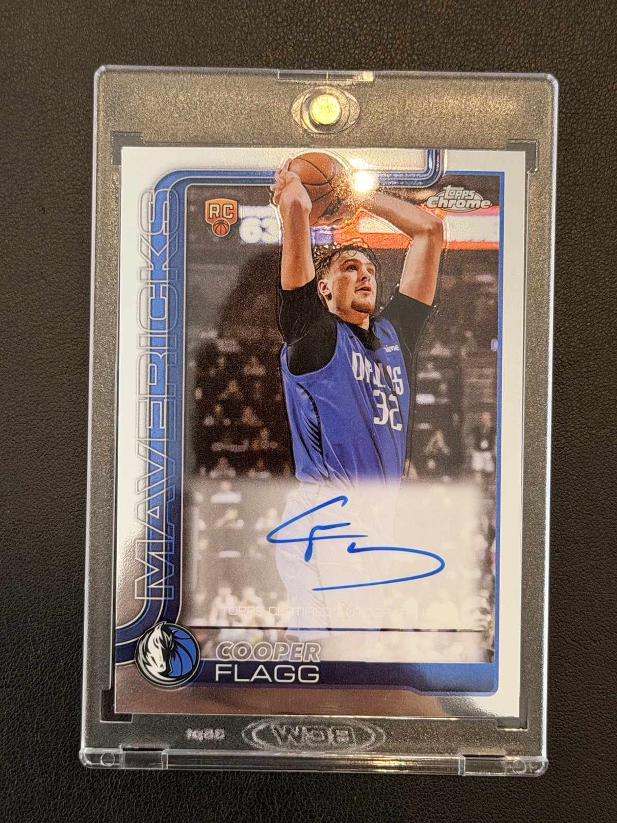 2025-26 Topps Chrome Cooper Flagg Rookie ON-CARD Auto Dallas Mavericks #TCAR-CF