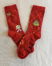 The Grinch Meal McDonald  s Red Socks New Unused 2025 Limited Edition