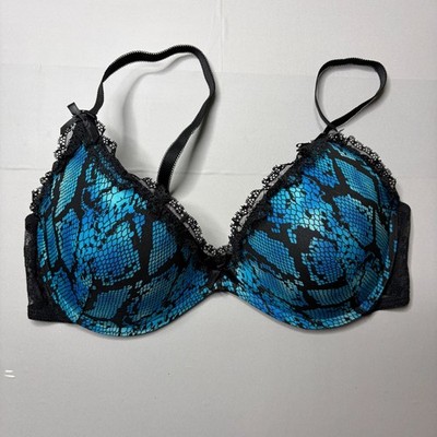 Smart & Sexy Lace Bra 36C Push Up Lined Cup Underwire Adjustable Straps
