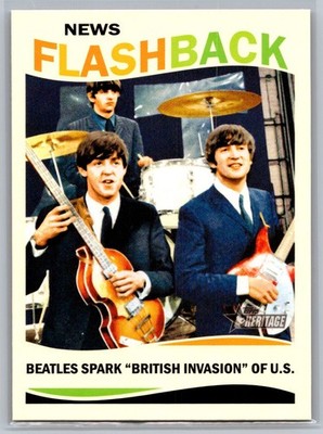 2013 Topps Heritage #NF-TB Beatles Spark ''British Invasion'' News Flashbacks