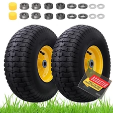 15x6.00-6nhs Lawn Mower Tires (2 Pack),Replacement Riding Lawn Mower Front Tires