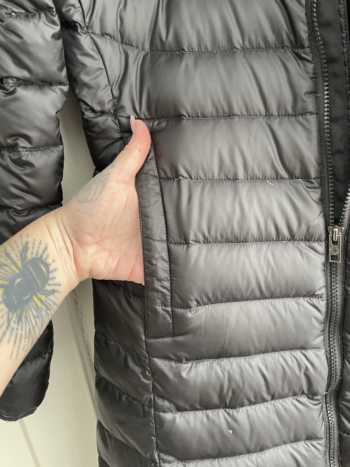  The North Face Coat Womens Small  Black 700 Down Long Puffer Parka Jacket S/P   thumbnail 5