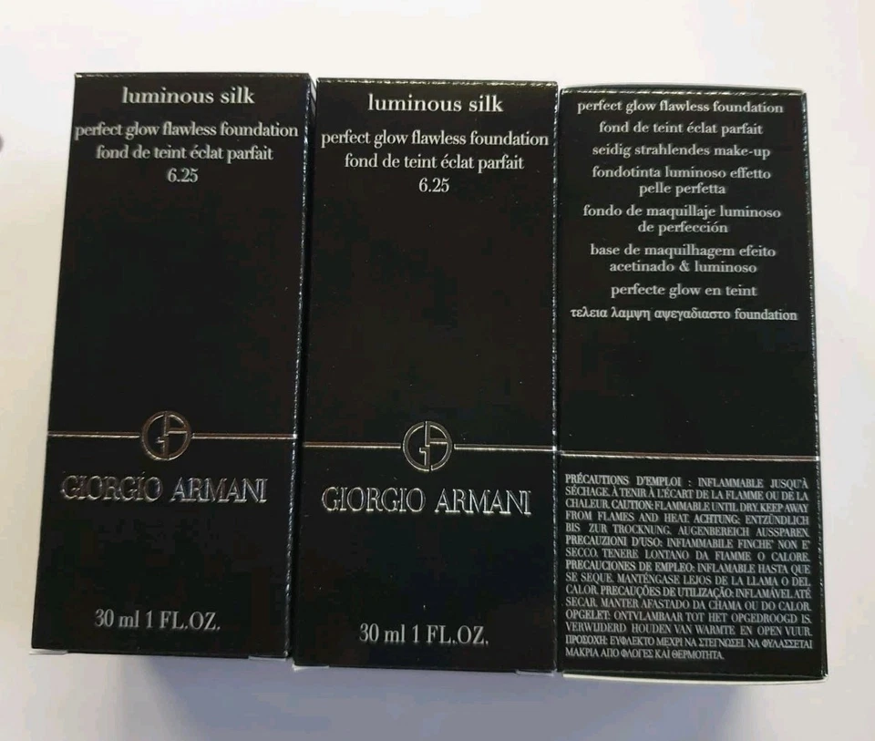 3x Armani Luminous Silk 6.25 Foundation 3x 30ml NEU/Ovp - Bild 2 von 4