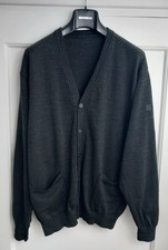 MAERZ MÄRZ Pullover Cardigan Herren 52 54 Grau Dunkel 100% Wolle Merino Langarm 