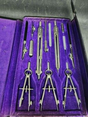 Vintage Dietzgen National Drawing Instruments Tool Set Drafting Architecture USA