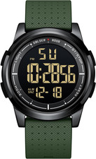 Ultra-Thin Minimalist Sports Waterproof Digital Watches Men with Wide-Angle Disp