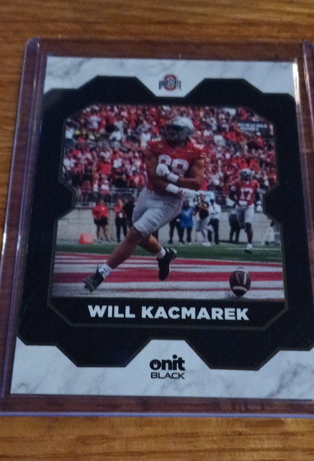 2025 Onit Athlete Black Ohio State Buckeyes - Will Kacmarek #B-59