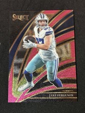 2025 Panini Select Club Level Jake Ferguson #297 Pink Dust /15 SSP Cowboys
