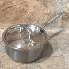 Cuisinart Saucepan and Lid Stainless Steel 1.5 Qt Model MC 19-16 Induction