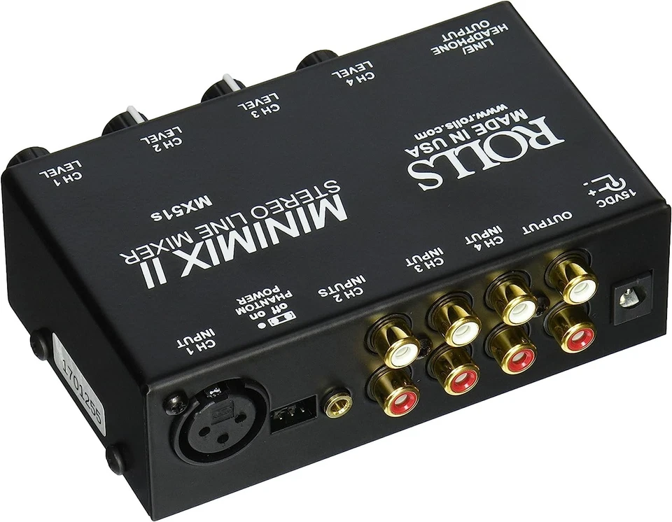 Rolls MX51S Mini Mix 2 Four-Channel Stereo Line Mixer - Image 2 of 3