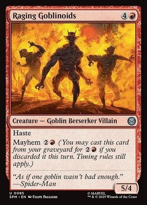 Magic - Raging Goblinoids - Uc/Kreatur - Magic:  Marvel's Spider-Man - EN/NM