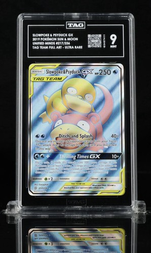Slowpoke & Psyduck-GX graded TAG 9 for sale on eBay