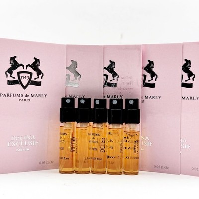 5 Pcs Delina Exclusif Parfums de Marly Eau De Parfum Sample Spray 1.5ml/0.05oz 