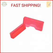 MTM Case-Gard J-20-M Slip-Top Rifle Ammo Box (20-Round),Clear Red,Medium