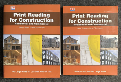 Print Reading for Construction Residential and Commercial Inc Prints : 2 Volumes
