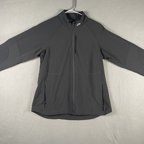 Brooks Jacket Womens Medium Black Brooks Shelter Technology Full Zip Running - Picture 3 of 9