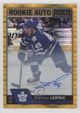 2016-17 O-Pee-Chee Platinum Rookie Seismic Gold 22/25 Brendan Leipsic Auto 1rm