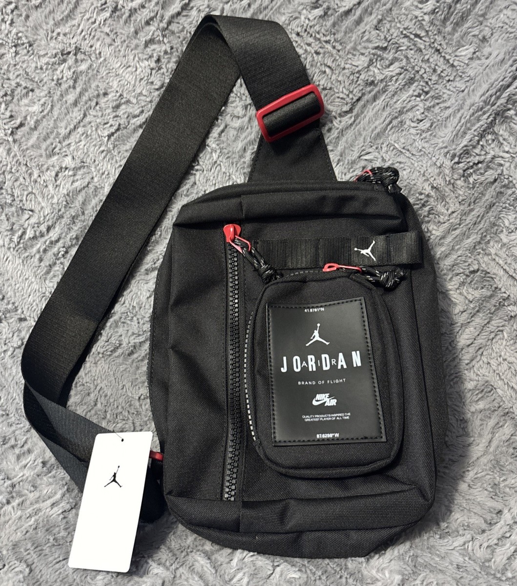 バッグ Jordan Unisex Diagonal Crossbody NWT Air Jordan Crossbody Bag Unisex Sling Black Bag | eBay