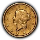 1853 $1 Liberty Head Gold Dollar - Authentic US Coin - SKU-G6581