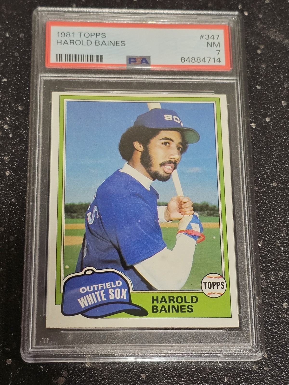 Baseball 1981 Topps Harold Baines #347 PSA 7 Near Mint