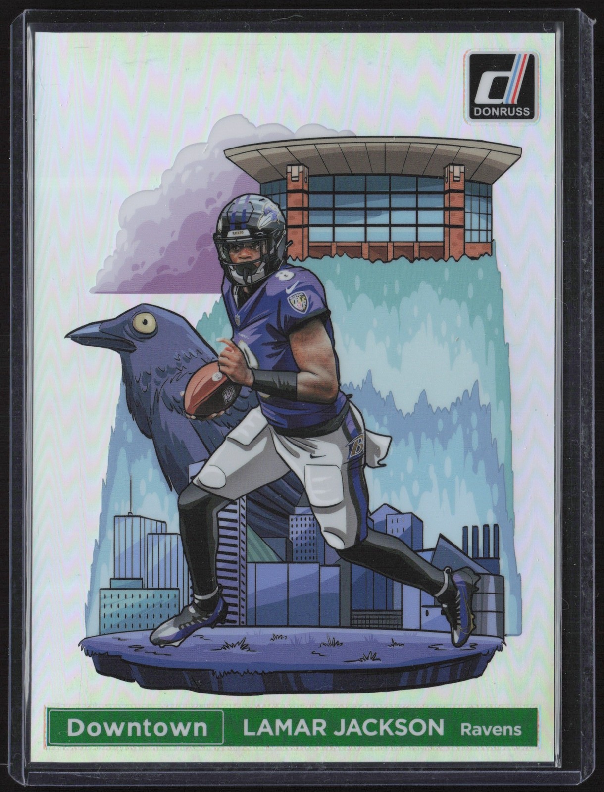 2024 Donruss Downtown Jumbo Lamar Jackson SSP #1 CD5