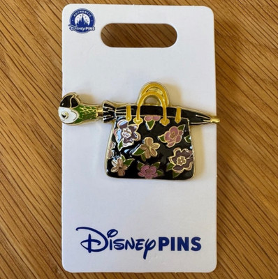 Mary Poppins Handbag Purse Bag Parrot Umbrella Disney Parks Sculptural Pin 2023