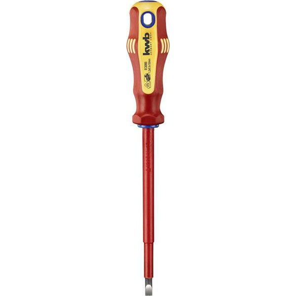 kwb Slotted screwdriver VDE CV-steel insulated tip non-slip