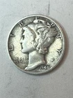1940 D Mercury Dime 90% Silver Fine VF