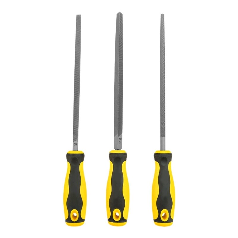 Ergonomic Handle Woodworking File, Rasp Set Comfortable Grip Rasp