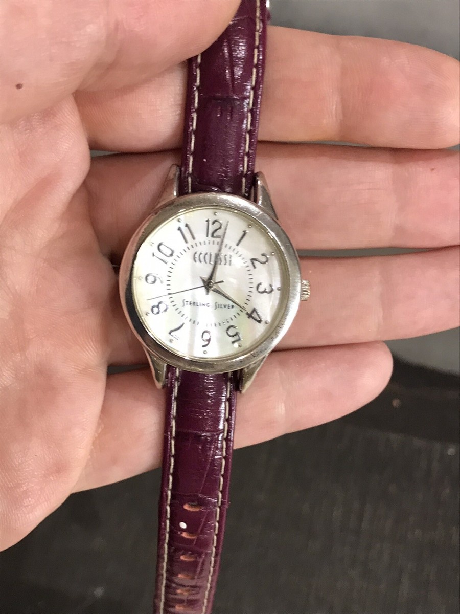 Vintage Sterling Silver 925 Ecclissi 23183 Watch Genuine