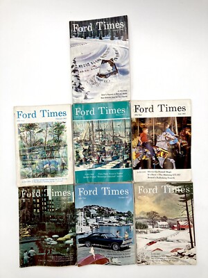Ford Times magazine 1965 7 issues Automotive Vtg  Travel Shelby Bronco Cobra 427