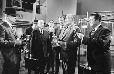 Reginald Denny Marvin Miller on Batman 1966 Old Television Photo 2