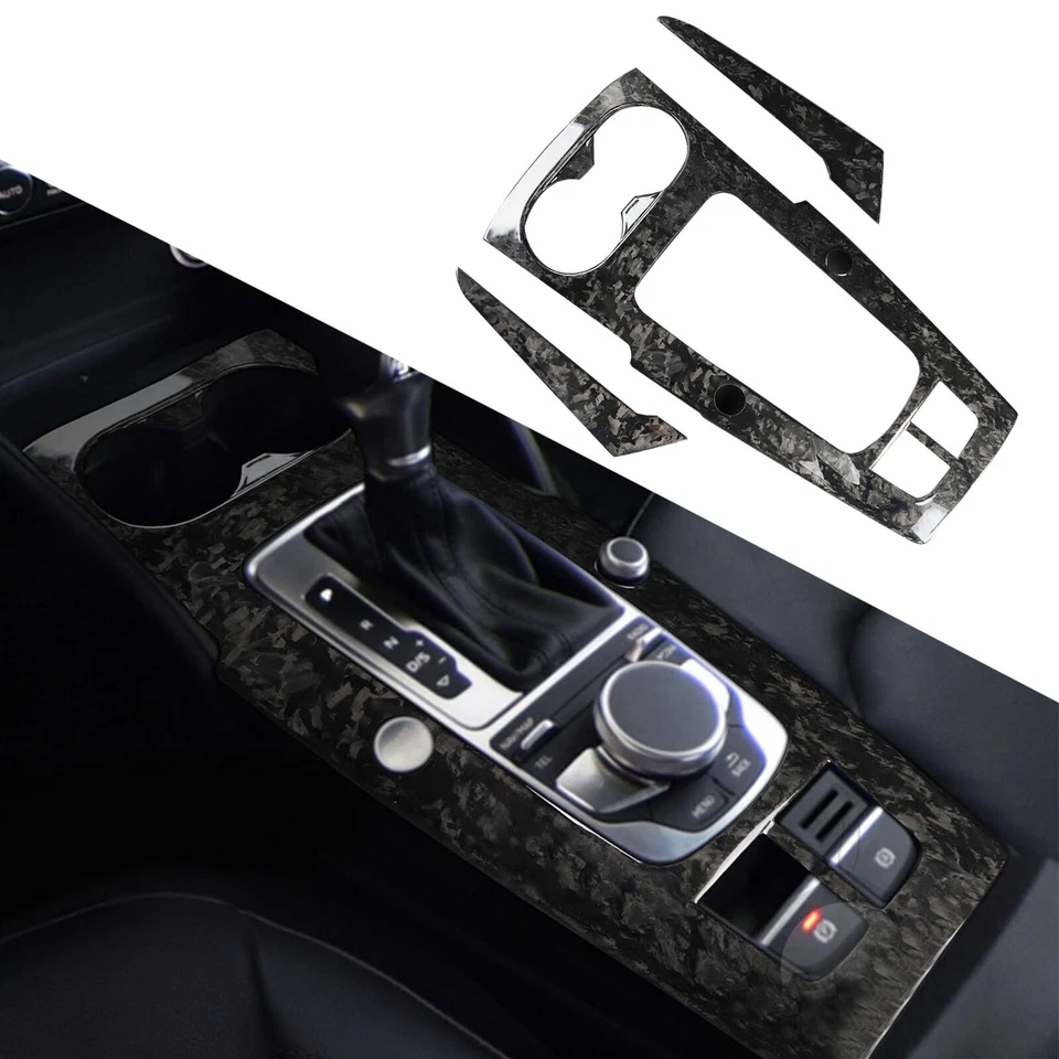 Центральная консоль из кованого углеродного волокна панель переключения передач для Audi A3 S3 RS3 2014-2020 годов выпуска - Изображение 3 из 4