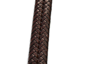 BRIGHTON Brown Leather Braided Belt Size S 28 Women