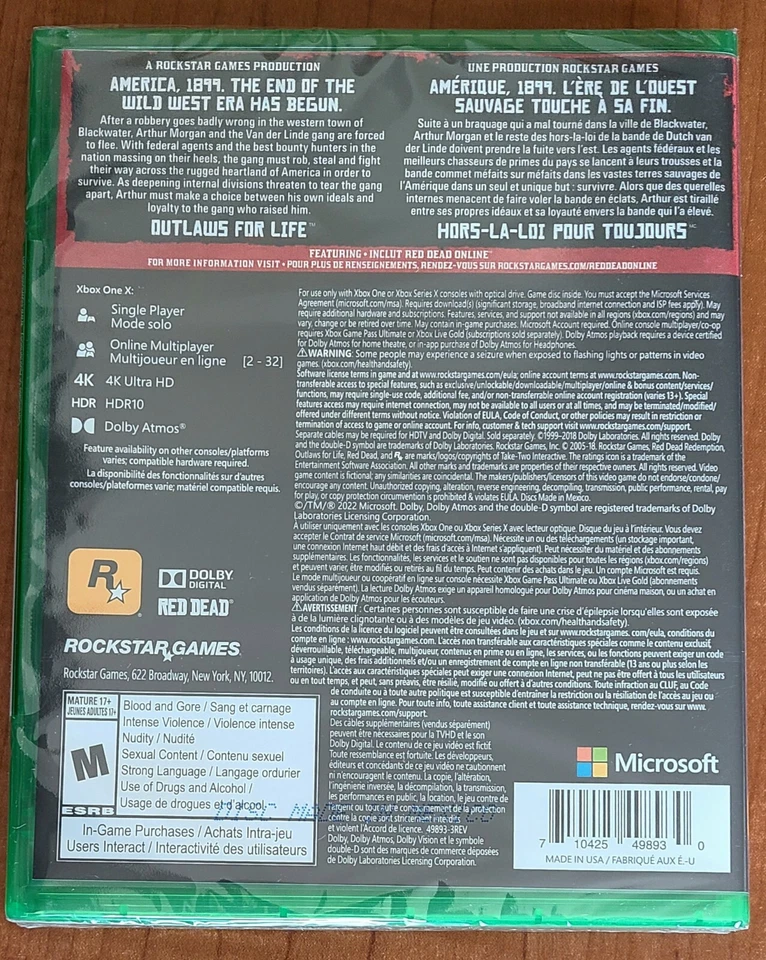 Red Dead Redemption 2 - Xbox One (NEW) - Image 2 of 4