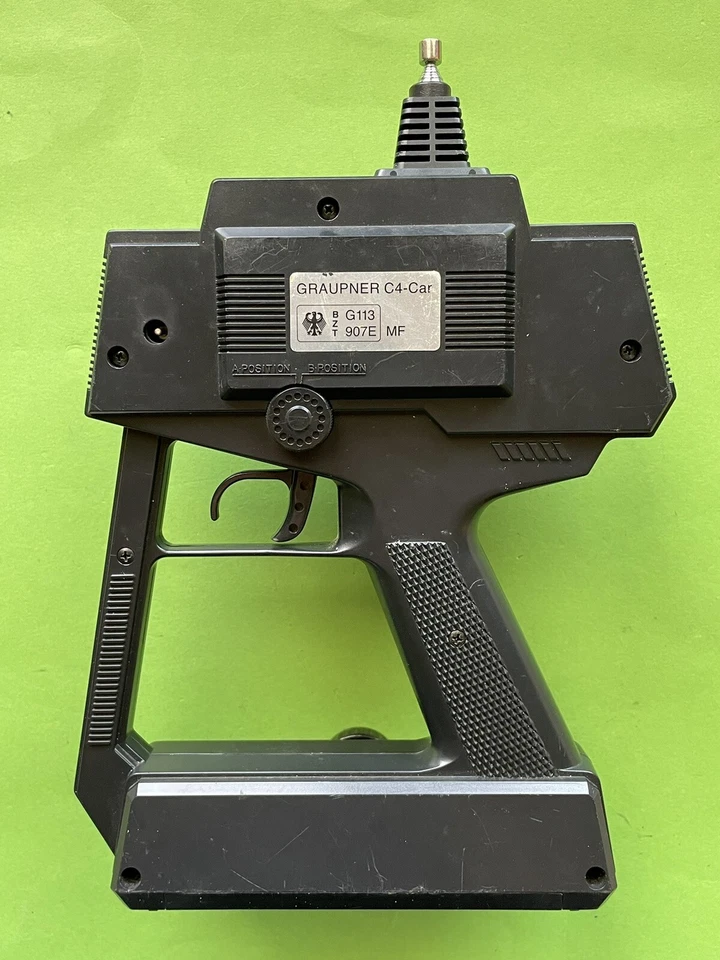 GRAUPNER C4 Renn Pistole FERNSTEUERUNG Auto RC Sender TURBO Car REMOTE C4 SSM 40 - Bild 2 von 4