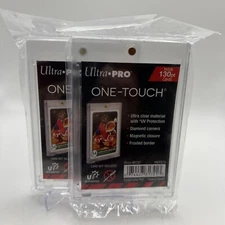 Ultra Pro One-Touch Thick Card 130pt Point Magnetic Card Holder - LOT of 2