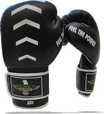 Exxact Sports Knockout Boxing Gloves for Muay Thai, Sparring, Kickboxing, Traini