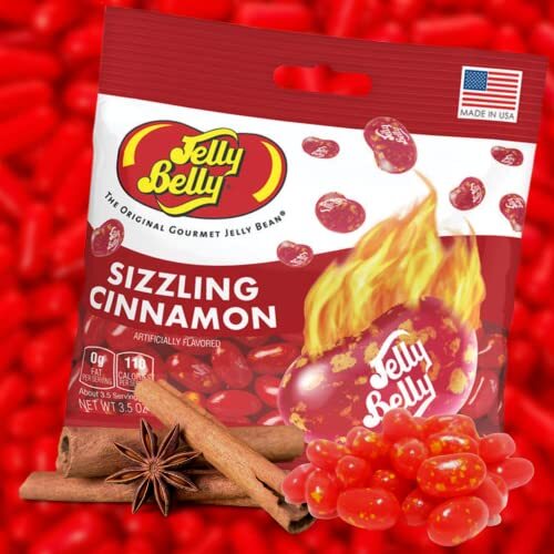 Sizzling Cinnamon Jelly Beans Hot and Spicy Gourmet Chewy Candy Bulk