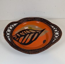 Orange Melamine Handled Basket Made in Japan