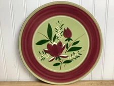 Stangl Magnolia Large Round 12.5" Platter Tiered Lazy Susan Base Center Hole