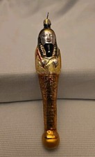 Vintage Christopher Radko All Wrapped Up Egyptian Sarcophagus Ornament