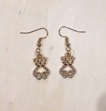 Gold Plated Teddy Bear Earrings