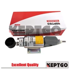 New 2001-12E8U1B3A 12V Fuel Shutoff Stop Solenoid Valve For Woodward