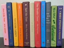 Rainbow Color Shades 11 Lot Shelf Decor Books Hardcover Color Prop Set Display