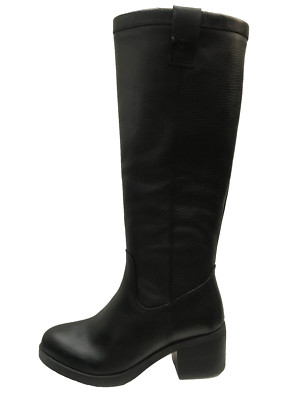 Bertie Tyrus Kniehohe Schwarz Stiefel Damen UK 3 EUR 36 REF D74-