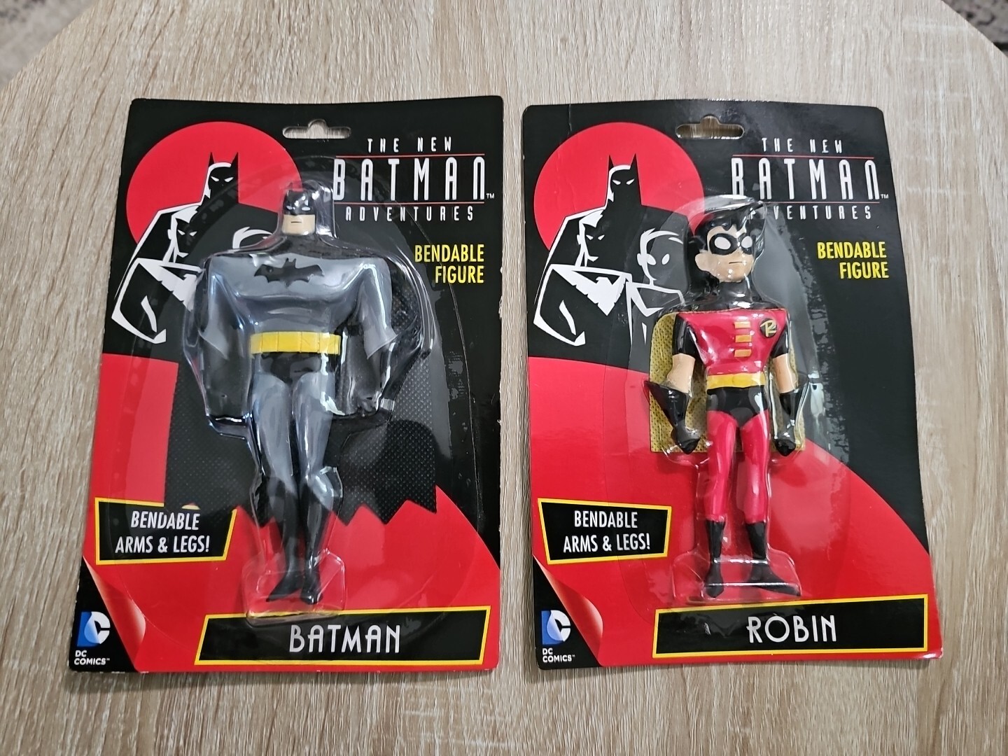 DC Comics The New Batman Adventures Batman and Robin Bendable Figures ...