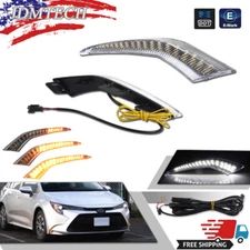 For 2020-2025 Toyota Corolla L LE XLE Model LED Daytime Running Fog Lights DRL -