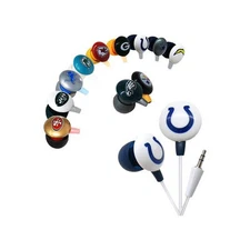 iHip NFF10200TET NFL Tennessee Titans Mini Ear Buds, Blue/Red..